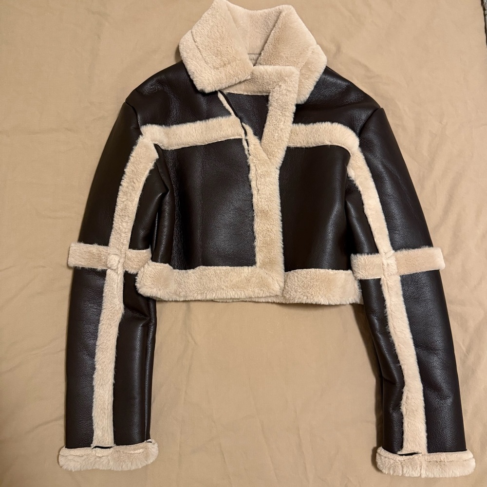Edikted Faux Leather Jacket